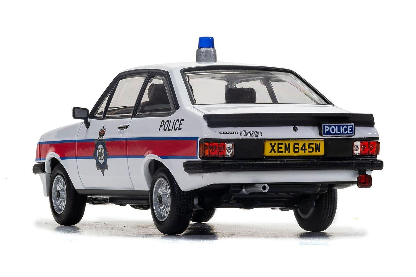 1/43 1981 Ford Escort Mk2 RS2000 - British Police - Merseyside - Corgi Vanguards