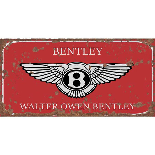 Bentley - Metal Advertising Wall Sign - Retro Art