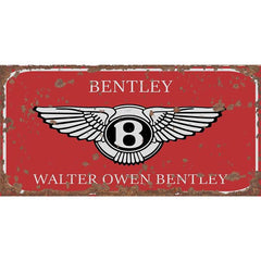 Bentley - Metal Advertising Wall Sign - Retro Art