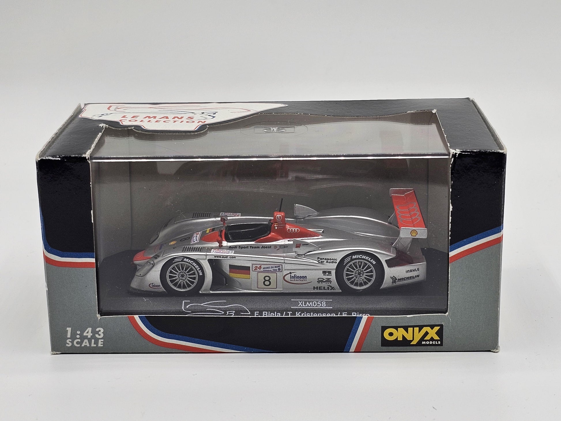 1/43 2000 Audi R8 - Biela / Ktristensen / Pirro - Onyx | Model Le Mans Car